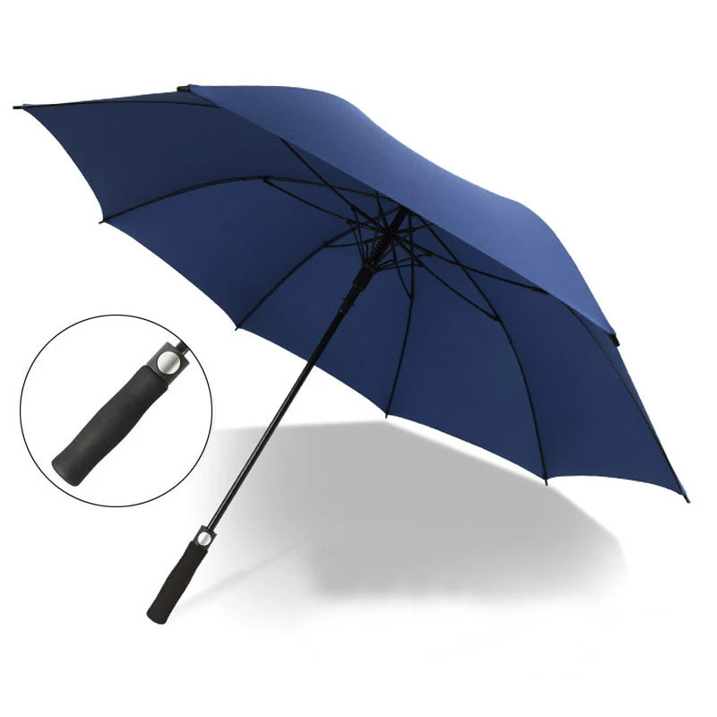 Promotional double people Straight Golf Umbrella Custom Printed logo