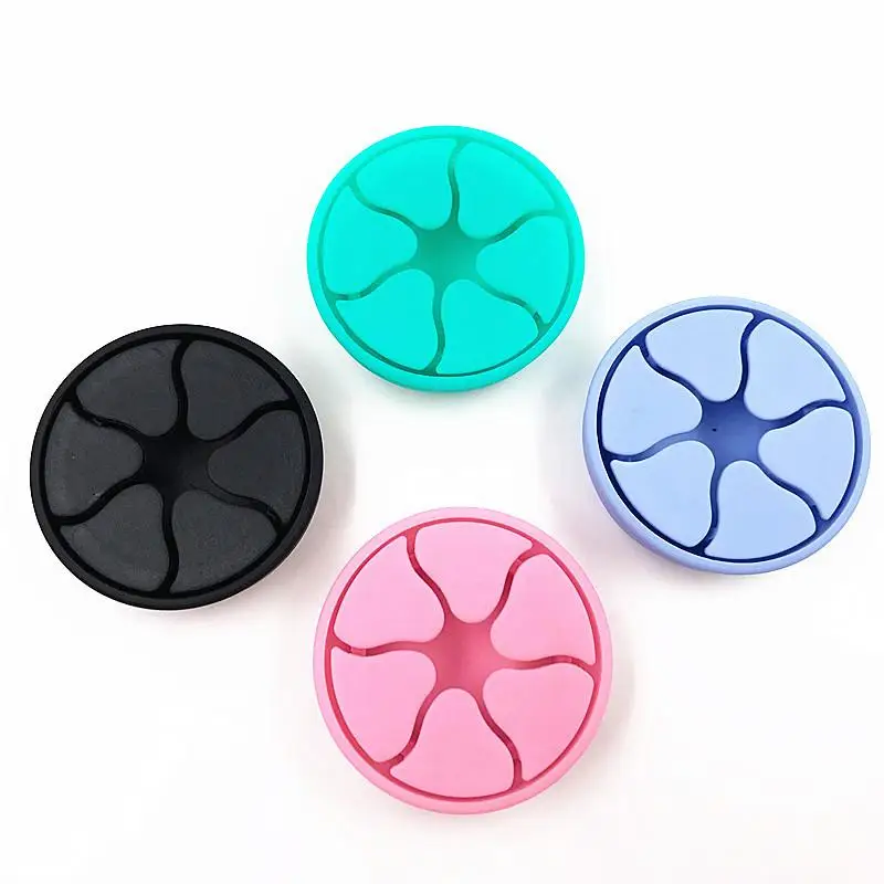 
Round Soft Silicone Earphone Winder Earbud Cord Storage Box Cable Organizer 