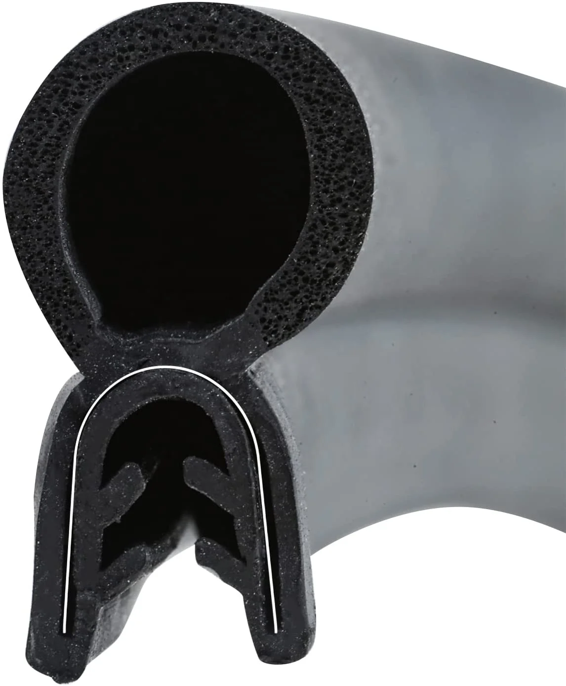 Car Door Rubber Seal Strip, Automotive Weather Striping with Top Bulb, Easy to Install for Cars, Boats, RVs, Trucks, Home