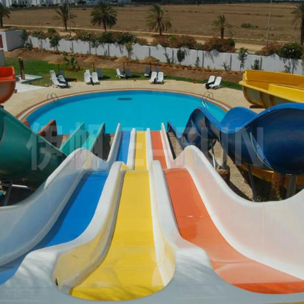 Commercial Fiberglass Water Slide for Swimming Pool