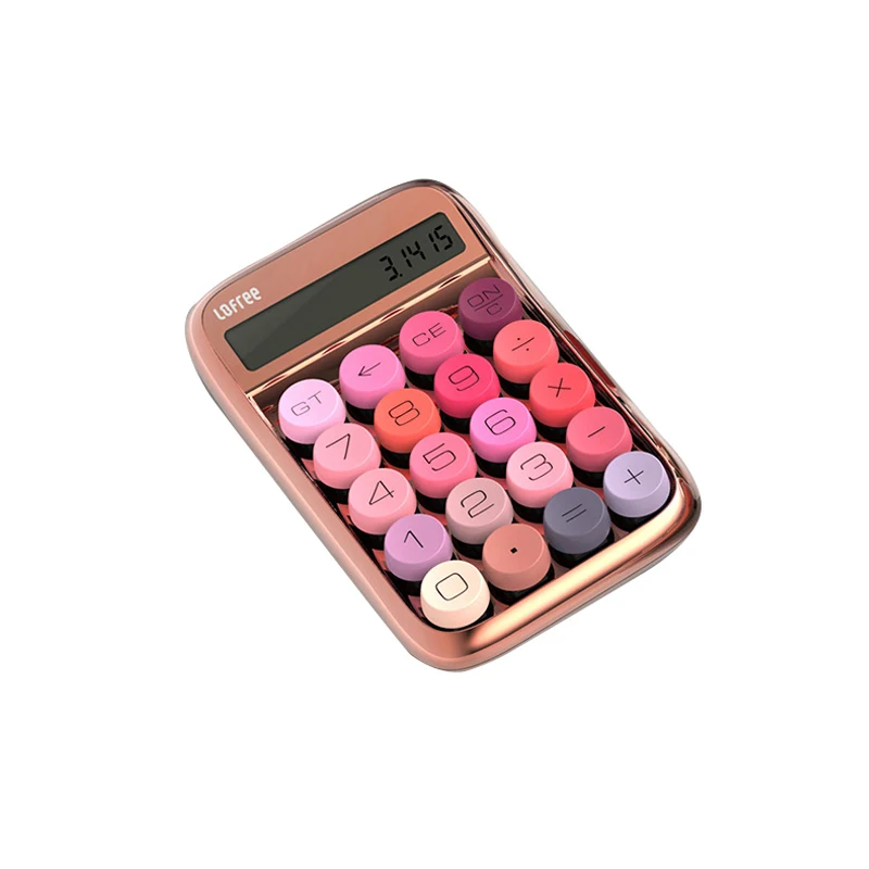 Wholesale hot fashion DC-1.5V Lofree digit calculator-rose gold