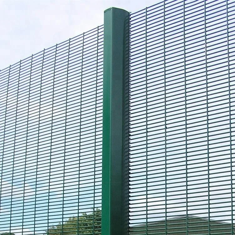 Customized anti climb 358 security beta fence for railway station small hole wire mesh fence