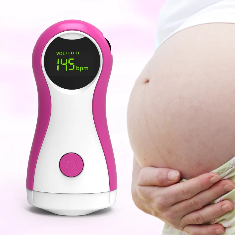 Medical Battery Led Display Digital Heart Rate Ultrasound Prenatal Baby dopler Ultrasonic Portable Pocket Fetal Doppler