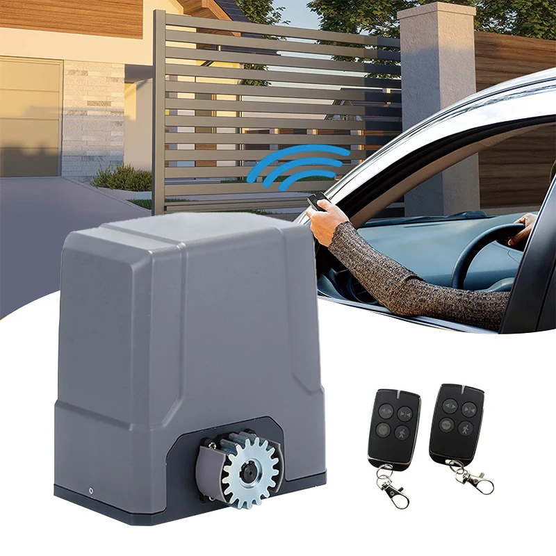 dc24v 16-18m/min fast speed sliding gate motor wifi remote switch control