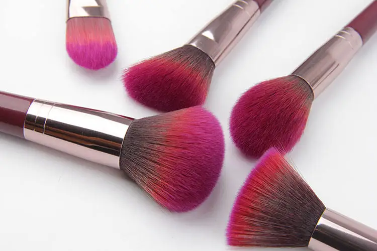 New professional cosmetic affordable 11 pcs bamboo soft  cute make up brushes