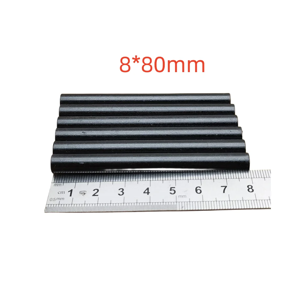 80*8mm Factory sales 50ppm ash content super fine grain 6mm graphite rod for furnace melting