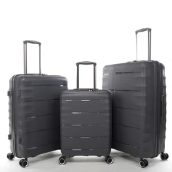 Super light PP material suitcase 20.25.29 inches carry-on+luggage