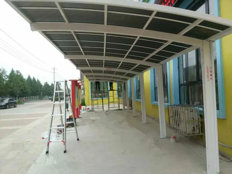 Patio rain shelter protection aluminium 5m x 3 meters carport metal garden shed prefab garage