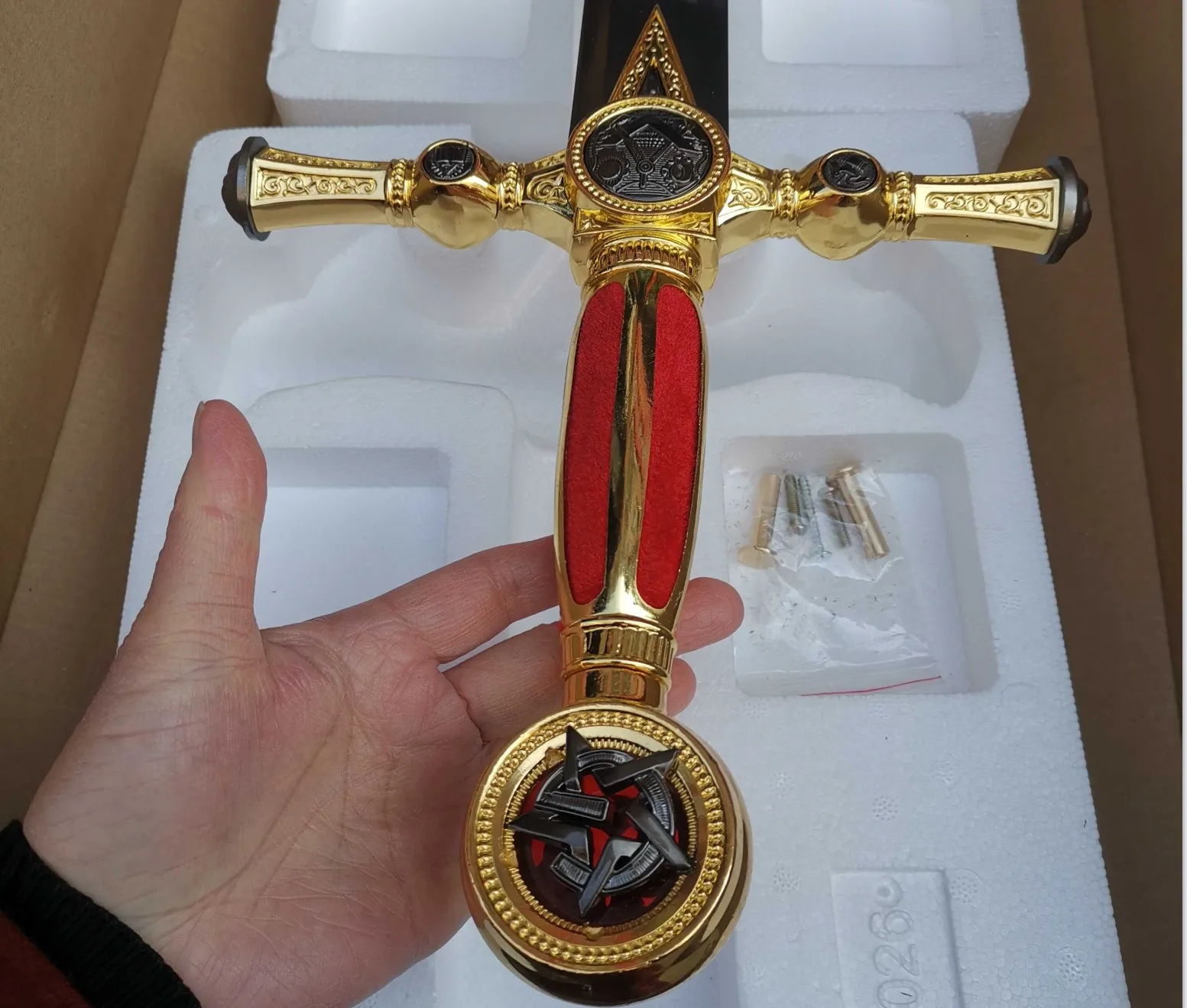 Movie Harry Potters Metal Masonic Sword Replica Gordic  Sword with Sheath