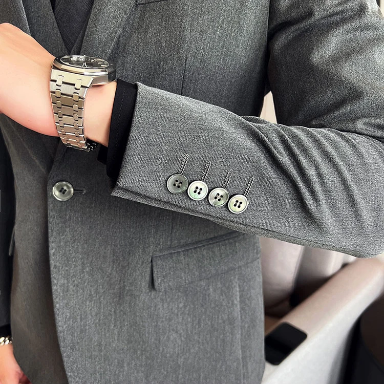 wholesale gentleman wedding 3 piece coat pant slim fit mens suits