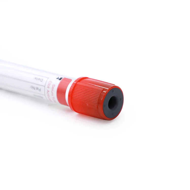 HBH Single Use Plastic Glass Red Activator Blood Collection Tube