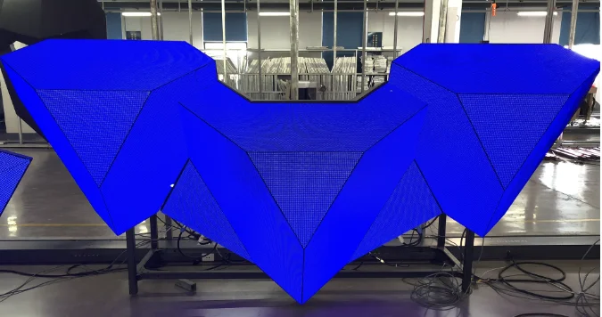 M-Shine индивидуальная нерегулярная 3D полноцветная светодиодная видеокамера DJ дисплей портативный для ночного клуба сценический Декор диско