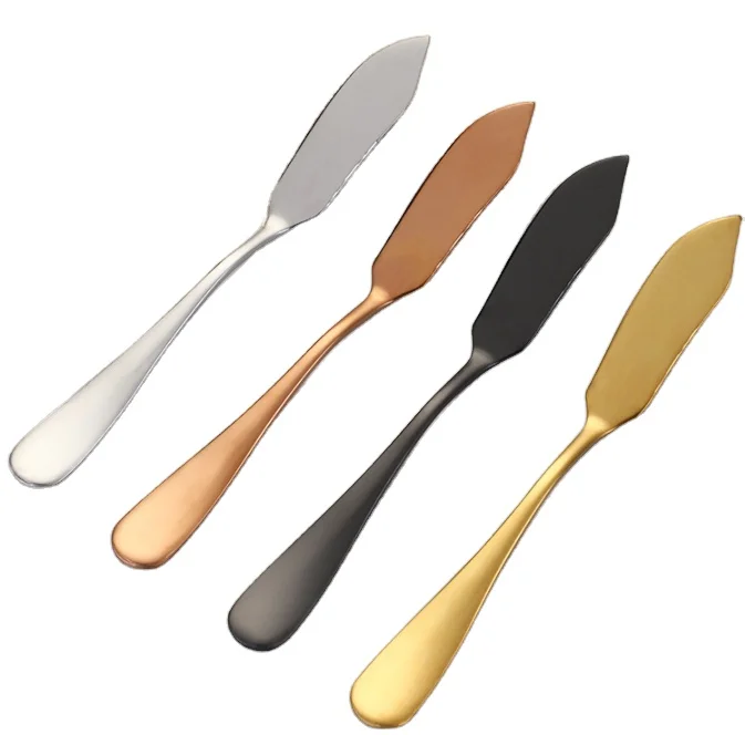 Wholesale Creative hotsale 304 Stainless Steel gold Butter Knife
