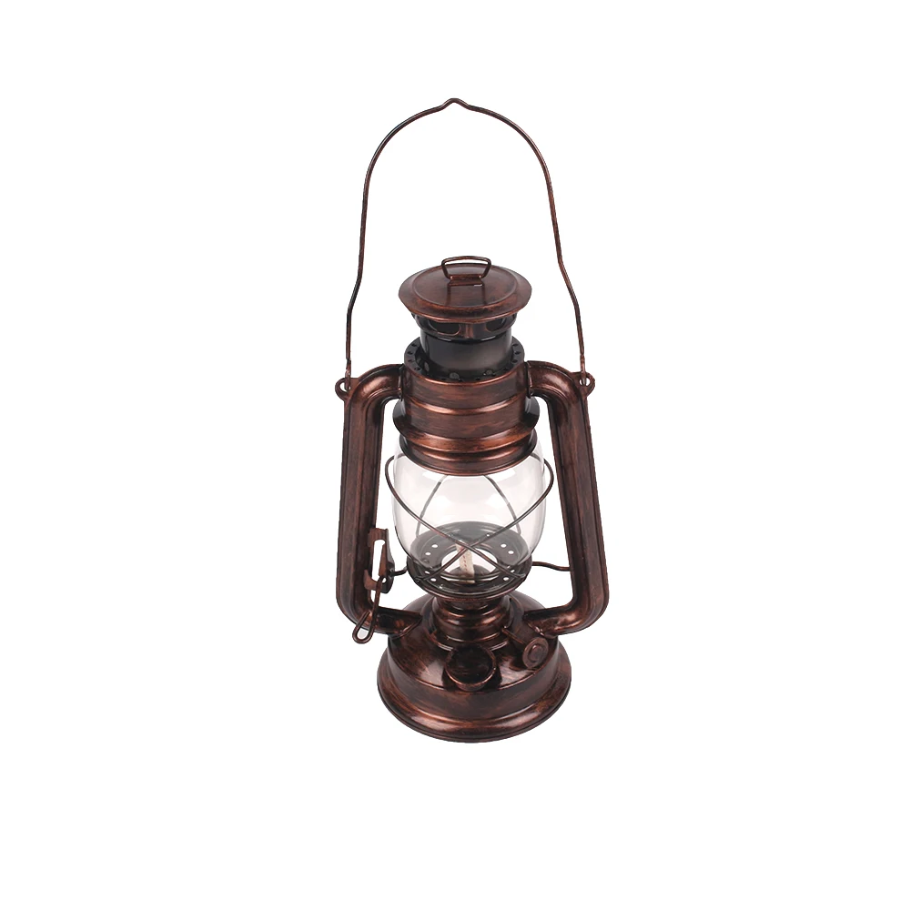 Good Quality Outdoor Portable Decorative Kerosene Lantern With Metal Handle led light decoration flame lanterns
