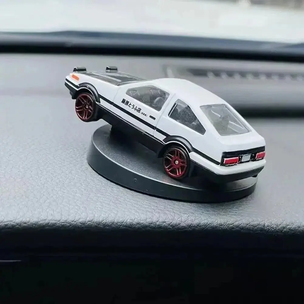 AE86 car drift ornament car center console model decoration alloy car model swing tail rotating ornament