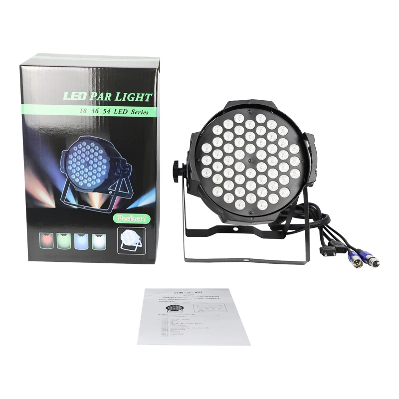 High Power RGBW Leds 54 Par Lights DMX512 Sound Activity 162W Disco Beam Party Light Stage Light for Ceiling bar