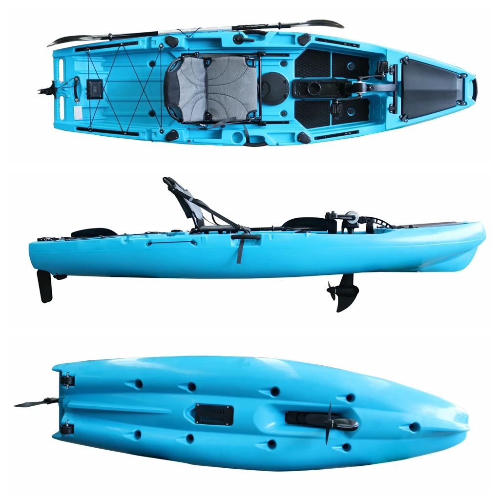 Best Selling Popular High Quality 3.3 M 1 Person Sit On Top Pedal Drive Fishing Kayak Lldpe Material for Sale