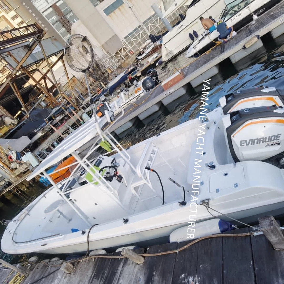 Лодка из стекловолокна YAMANE 8 50 м для рыбалки скоростное судно центральная консоль рыболовная яхта лодка продажи