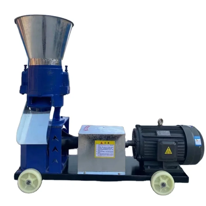 Hot-selling household flat-mode feed granulator corn wheat bran straw granulator