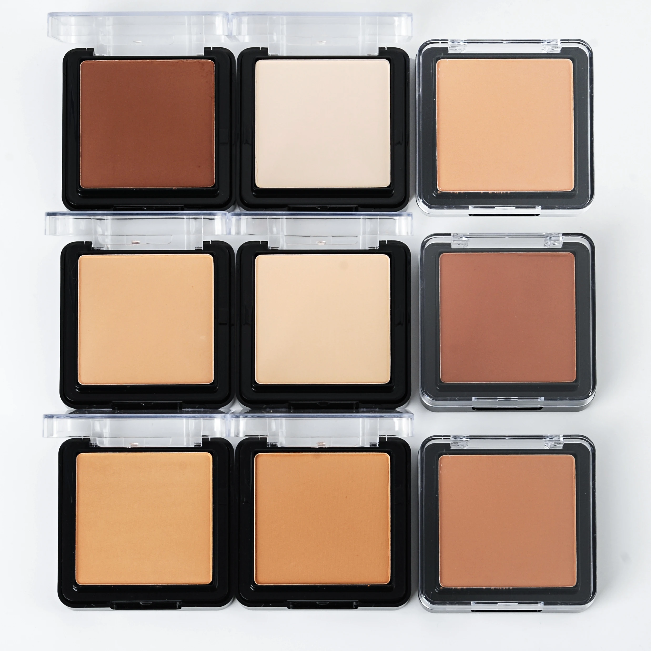 Vegan Mineral Cosmetics Natural Face Makeup Matte Bronzer Compact Powder Waterproof Long Lasting Private Label Pressed Powder