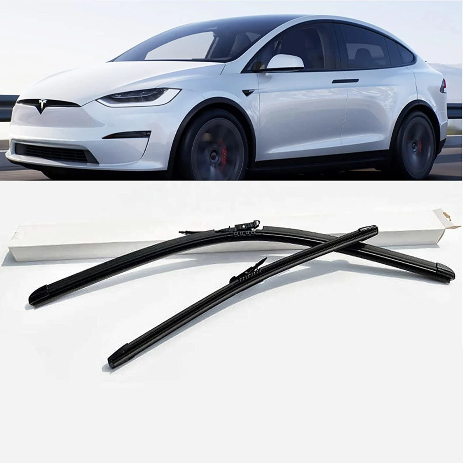 XTechnor For Tesla Model X Windshield Wiper Blades Original Equipment Replacement Wiper Blade Kit with Integrated Washing
