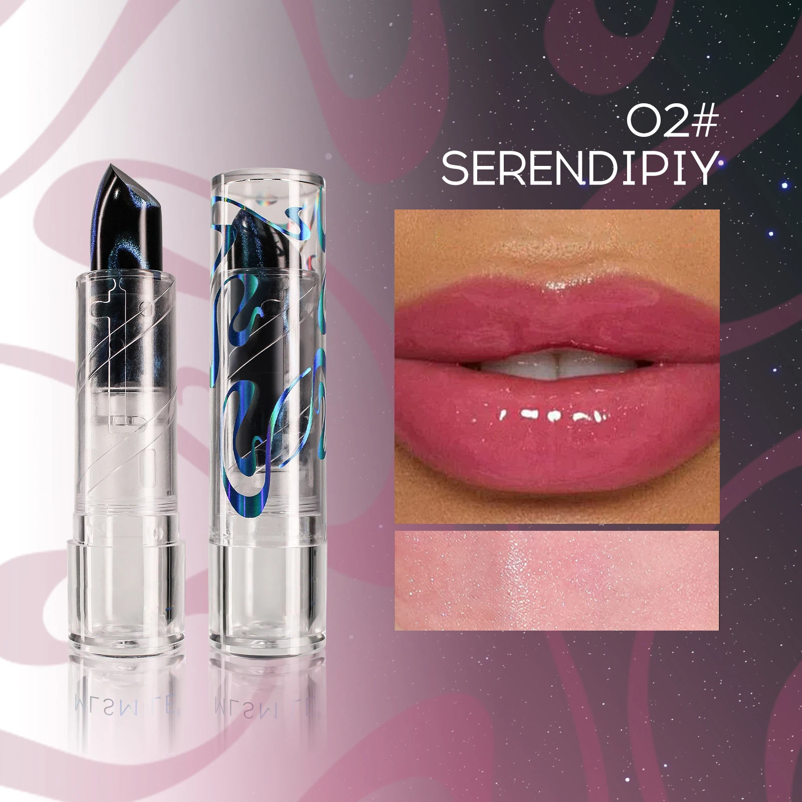 2 в 1 блестящая помада для макияжа