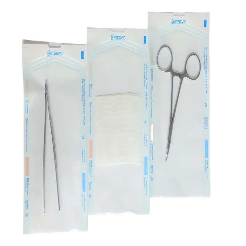 Heat Sealing Sterilization Pouch for medical and dental use