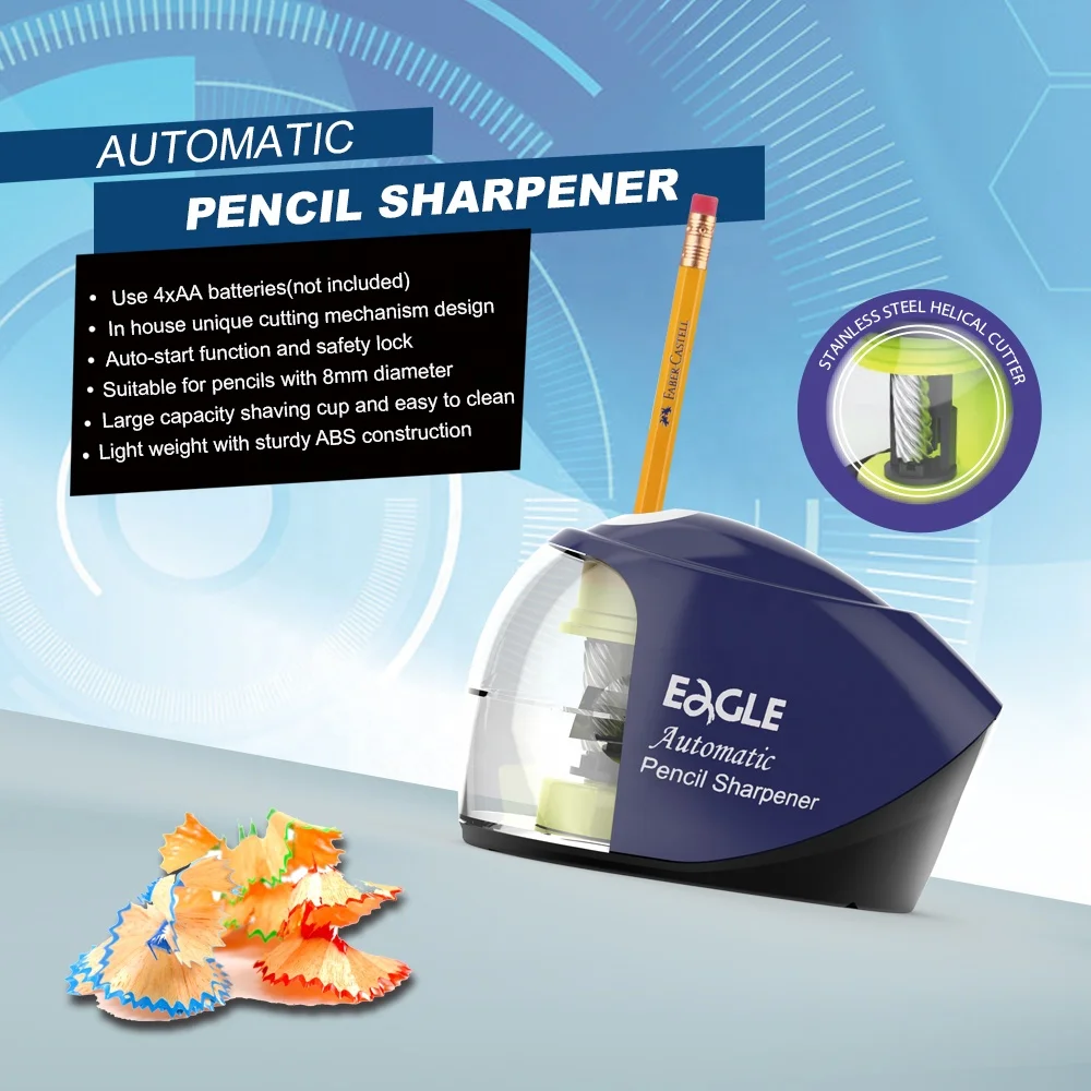 
Eagle Funny Stationery Automatic Pencil Sharpener Black Color 