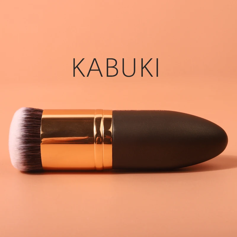 Оптовая продажа индивидуальные кисти для макияжа основы под макияж KABUKI натуральная
