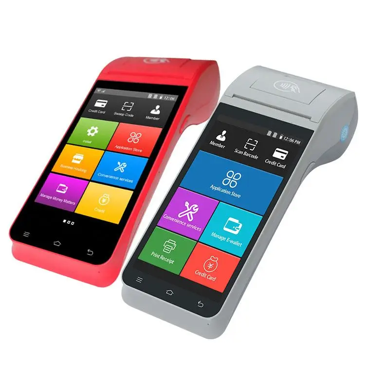 5.5inch touch screen POS systems Metax  Z91 ticketing POS printer with barcode scanner