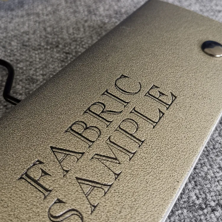 Customized Eco-friendly Fabric Material Textile Sample Catalog Display DIY Curtain Hanger Header