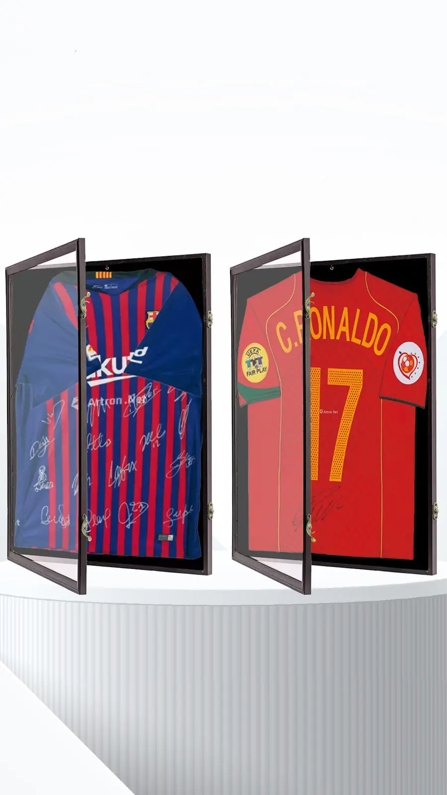 Higher Quality Sport Jersey Display Frame Case Wood Shadow Box Display Case with for Basketball Football Baseball Soccer Shirt