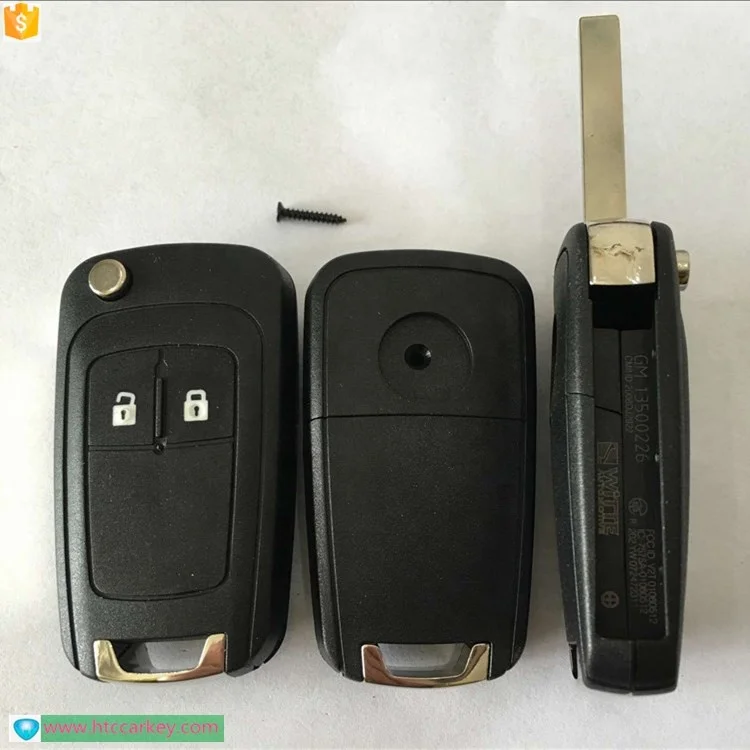 Top best quality car key cover for 2 Button Flip Remote Key Shell c-hevrolet cruze key