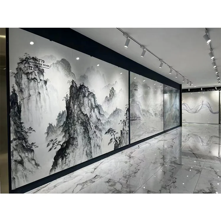 Gold Vein Sintered Stone 3200*800 Porcelain Polished Glazed Large Format Big 1200X2400 Wall Floor Rock Plate Marble Slab Tile