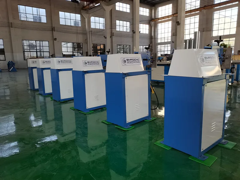 BYFOCNC HAVC Air Electric Round Duct Reel Grooving Manual Beading Linkage Machine