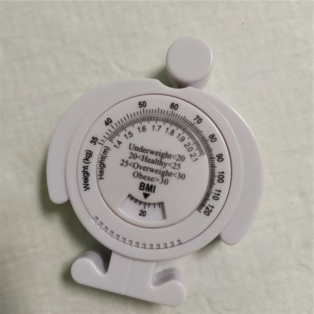 Width 7.5mm PVC soft blade measuring  tape Baymax shape design BMI calculator