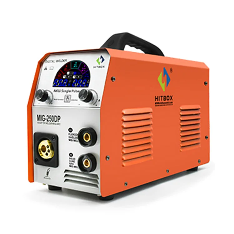 HITBOX Welding Machine CO2 gas IGBT inverter welder machine MIG 250DP Aluminum welding machine