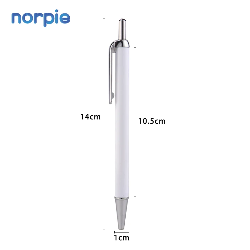 Metal Pen Sublimation Press Retractable Pen with Clip Sublimation Pen