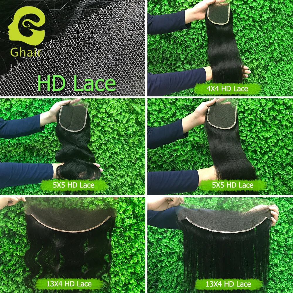 Real super thin HD swiss transparent ear to ear 13x6 HD lace frontal silky straight