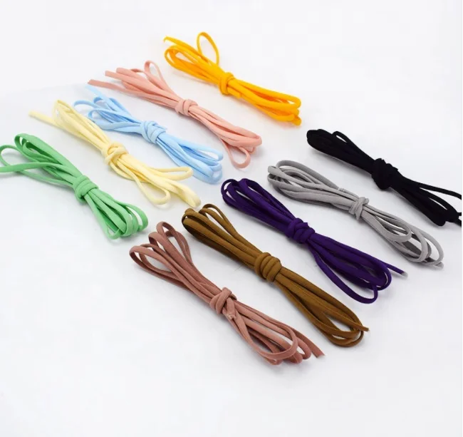 hot sales Colorful Polyester+Spandex Flat Elastic Earloop for Nonwoven Face Mask