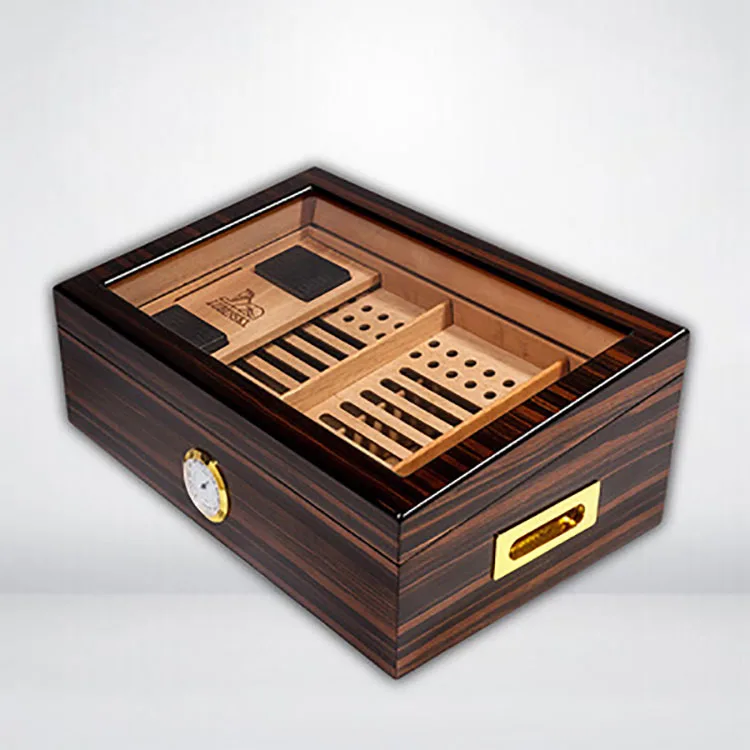 Luxury Lacquer Wood Cigar Boxes Manufacturer Cigar Box Custom