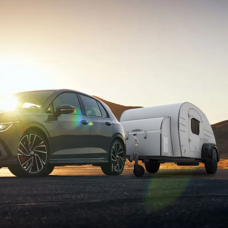 High Quality Small Camping Trailer Small Rv Caravan Offroad Teardrop Camper Trailers With Single Axle