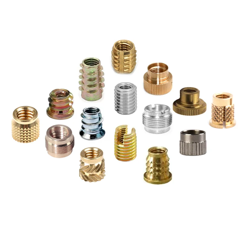 M2.5*0.45 M3*0.5 M3.5*0.6 M4*0.7, M5*0.8 M6*1 M8*1.25 stainless steel Brass knurled thumb screw nuts Threaded Inserts nuts/