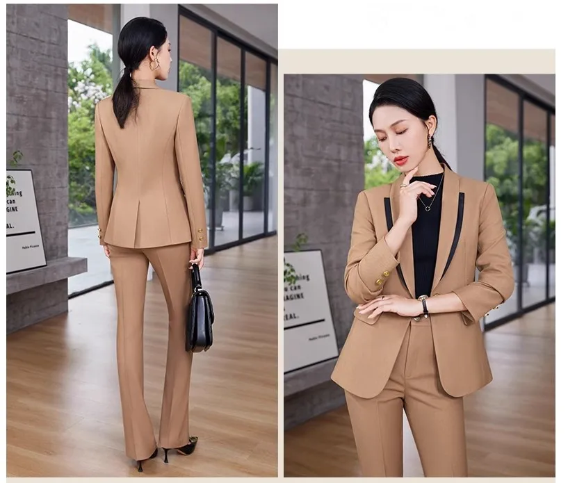 Formal Plus Size Women Suits Office Formal Woman Suits Two Pieces Professional Suits Set for Women