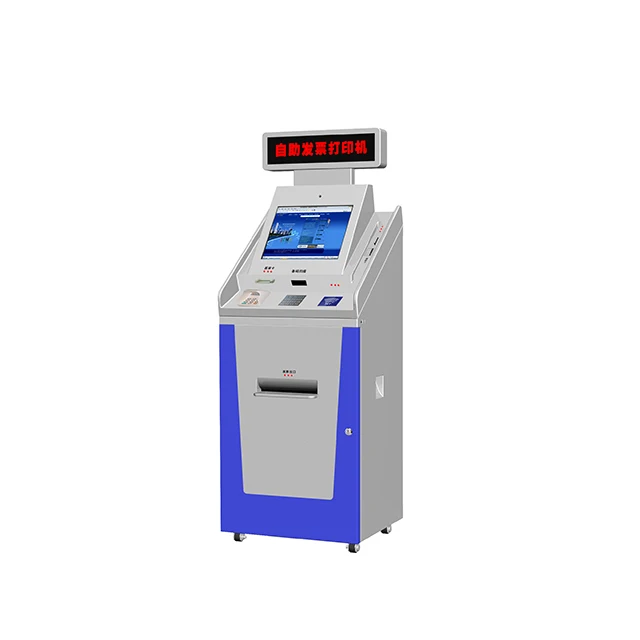 Self ServiceCustomized  Floor Standing Touch Screen Information Printing Kiosk with A4 Printer
