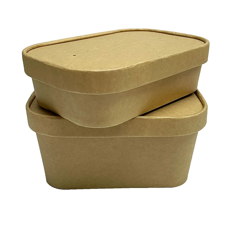 Take Away Container Paper Food Box One Time Disposable Bento Food Catering Lunch Box