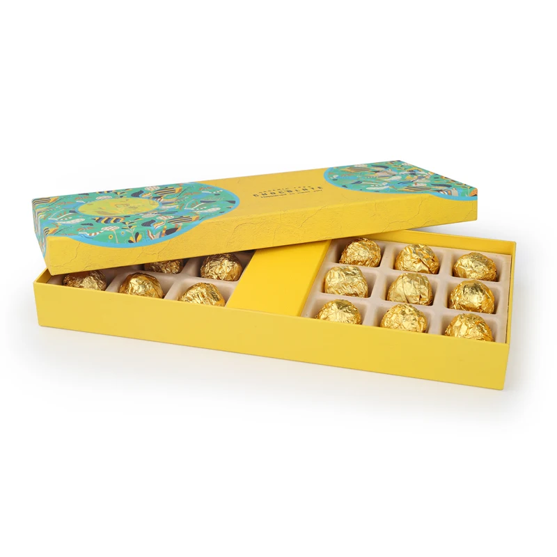 Logo Printed Gift Packaging Kit Kat Chocolate Box Wholesale Custom Luxury Food Rigid Boxes Candy Boxes Gold Foil 5 Working Days