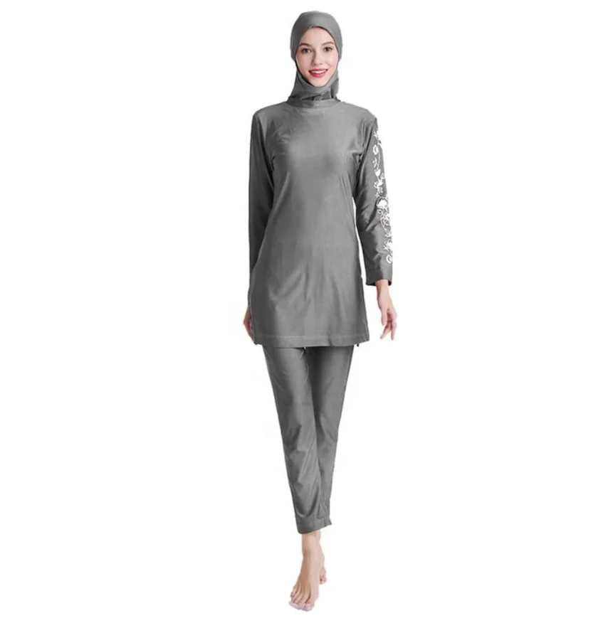 Muslim Swimwear Women Modest Islamic Burkini Swimsuit Full Coverage Bathing Suit with Hijab 3pcs Sun Protection Size S-6XL