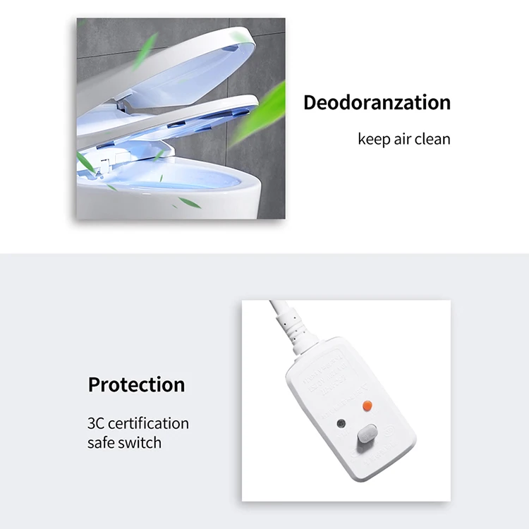 Modern Ceramic Siphonic Flush Commode Color Intelligent Bathroom Smart Bidet Toilet