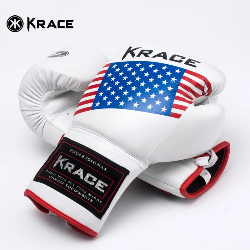 
KRACE 2020 customised Manufacturer Wholesale cheap Professional High Quality PU Leather Men Training Boxing Gloves 